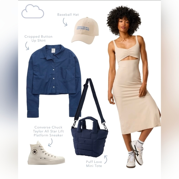 OFFLINE by Aerie Real Me XTRA Scoop Neck Ruched Dress NWT XXL - Picture 3 of 12